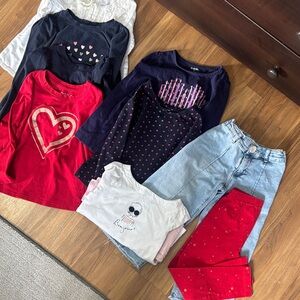 Bundle LOT of Toddler Girls Size 5T Clothes Pants Tops all EUC High Quality